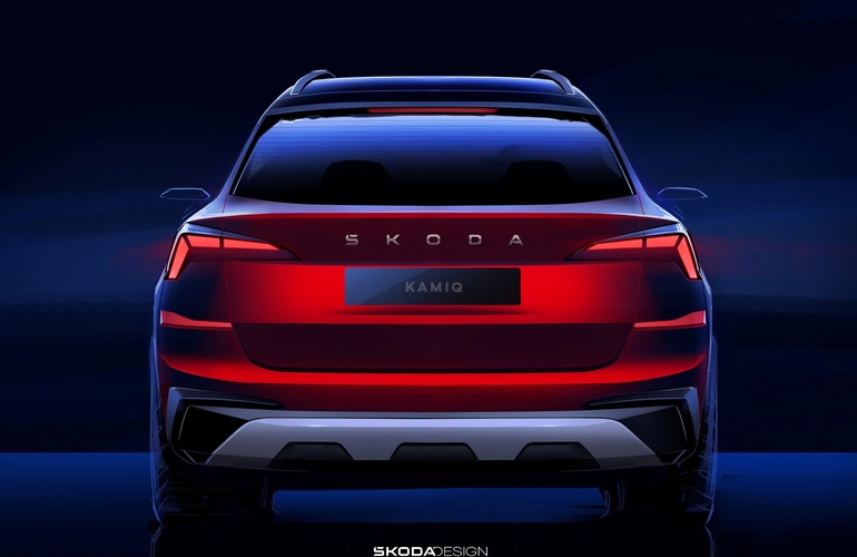 mid Groß-Gerau - Ein überarbeiteter Heckklappenschriftzug im Stil des neuen Markenauftritt von Skoda. Skoda Auto Deutschland GmbH