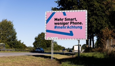 Aktion: Plakatmotive #mehrAchtung auf unseren Straßen