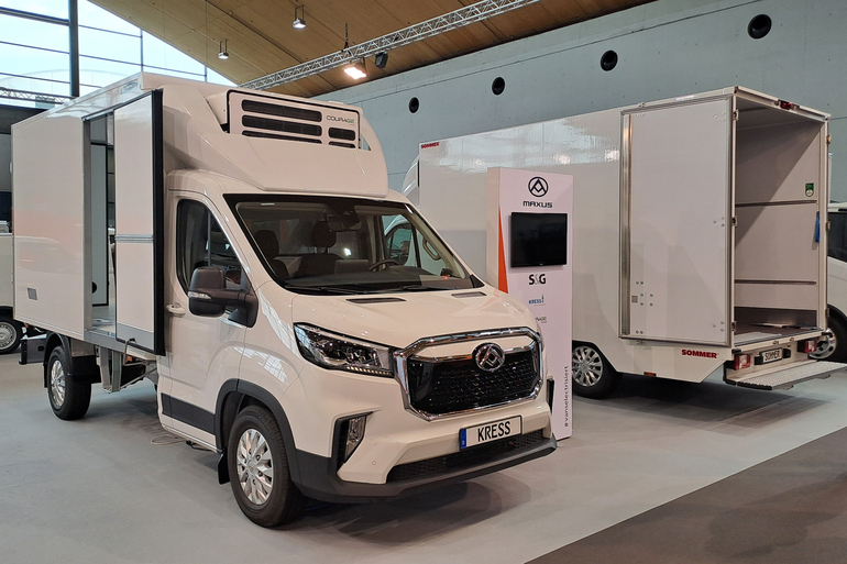NUFAM-Premiere des Maxus EH300 als elektrischer 7,5-Tonner