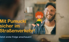 Pumuckl sensibilisiert für Gefahren im Straßenverkehr