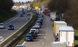 Rückreisestau am ersten Januar-Wochenende
