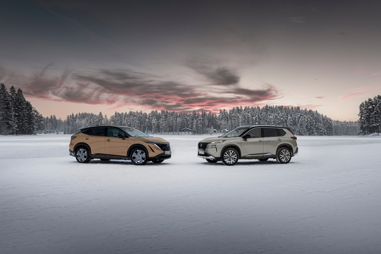 Nissan e-4orce-Technik im Winter-Test