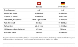 Schweizer Knöllchen gelten jetzt auch in Deutschland