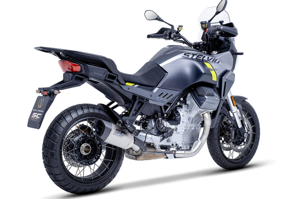Neuer Slip-on-Endschalldämpfer für die Moto Guzzi Stelvio