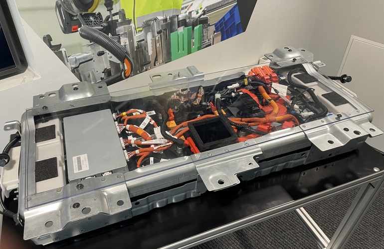 mid Sunderland - Die für den E-Power-Antrieb des Nissan Qashqai zuständige Batterie. Solveig Grewe / mid