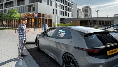 Continental zeigt Window Projection - Seitenfenster als digitale Pinnwand