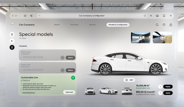 Nachhaltige Neuwagen-Ausstattung  - Gewinne auf der Green Line  Nachhaltige Neuwagen-Ausstattung  - Gewinne auf der Green Line